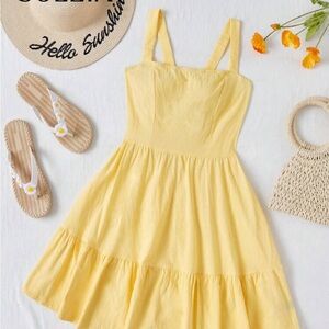 Yellow Cotton Kids Dress